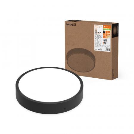 LEDVANCE LED Decken- und Wandleuchte BULKHEAD ROUND EMERGENCY -  BLKH RD EL 300 P 19.5W ML 83040 schwarz IP65