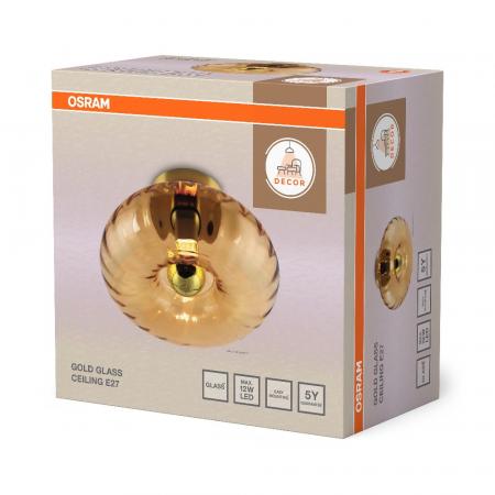 OSRAM DECOR GOLD GLASS CEILING E27 GOLD DECKENLEUCHTE