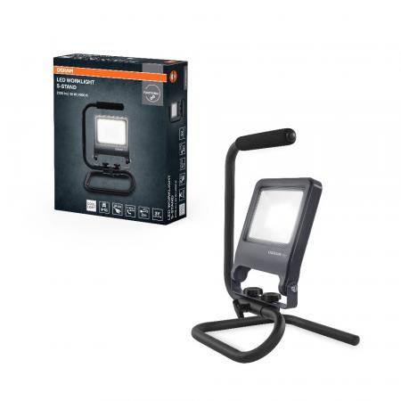 Osram LED WORKLIGHT 30W 840 S-STAND 4000K IP65 LED-Baustrahler mit Tragegriff grau