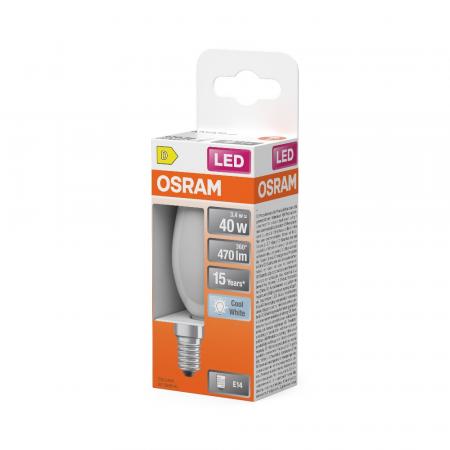 OSRAM E14 LED Star Classic B 40 Lampe matt 3,4W wie 40W neutralweißes Licht