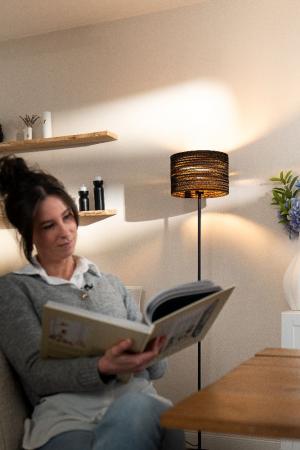 160cm OSRAM Stehlampe Cylinder, braun, aus Wellpappe