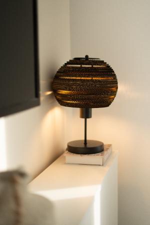 OSRAM Tischleuchte BALL, braun, Höhe 39 cm,  aus Wellpappe