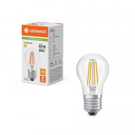 Ledvance E27 CLASSIC Filament LED Tropfen Lampe matt 5,9W wie 60W 2700K warmweiß