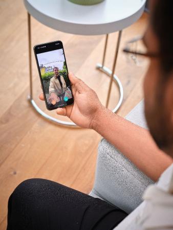 OSRAM SMART+ Smart Home WLAN-Türklingel mit Kamera, 2K, Akku, IP66, Weiß