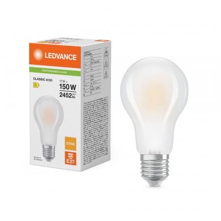 Ledvance E27 Retrofit CLASSIC LED Lampe gefrostet 17W wie 150W 2700K warmweiß