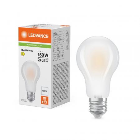 Ledvance E27 Retrofit CLASSIC LED Lampe gefrostet 17W wie 150W 4000K universalweiß
