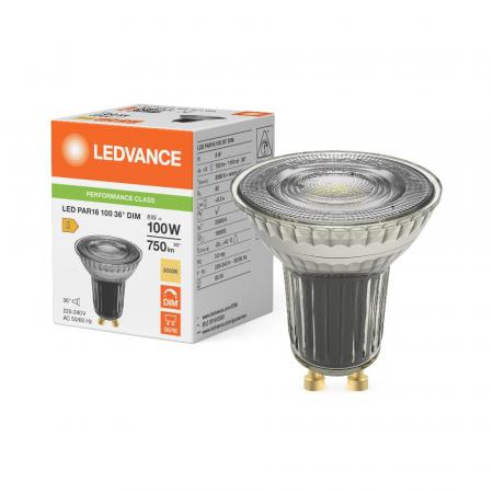 Ledvance GU10 PAR16 Reflektor 36° 8W wie 100W dimmbarer warmweißer Strahler 3000K