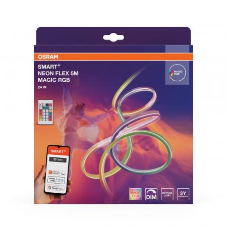 5M OSRAM LED-Streifen Smart+ Wifi Neon Flex Magic RGB Remote Control  Outdoor IP44