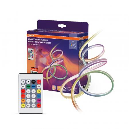 3M OSRAM LED-Streifen Smart+ Wifi Neon Flex Magic RGB 830 Remote Control Outdoor IP44