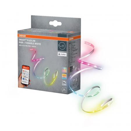 2M OSRAM Smart+ Matter LED-Streifen Flex RGB Tunable White indoor IP20