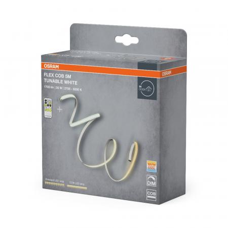 5M Osram Flex COB LED-Streifen tunable white mit Fernbedienung IP20