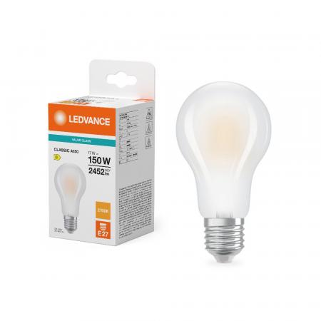 Helle Ledvance E27 CLASSIC Filament LED Lampe matt 17W wie 150W 2700K warmweiß