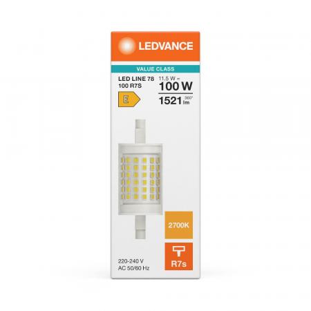 Ledvance R7s LED 78 mm Stab Lampe 11,5W wie 100W warmweißes Licht