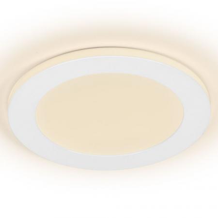 Osram LED Downlight Side-Mainlight 175mm 18W 3000K Weiß Einbauleuchte IP20 - Einbaudurchmesser 85…145 mm, Einbautiefe 30 mm