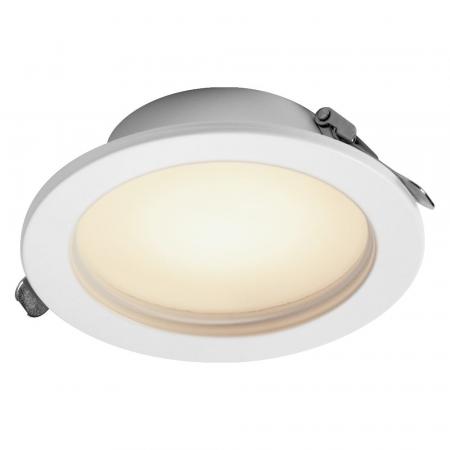 3er Set OSRAM LED Downlight IP44 Dim Slim 8W 3000K 120° Weiß Einbauspot - Einbaudurchmesser 95mm, Einbautiefe 35mm