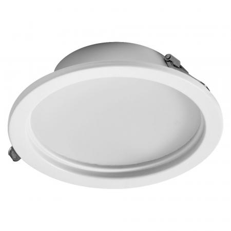3er Set OSRAM LED Downlight Set IP44 Dim Slim 18W 3000K 120° Weiß Einbauspot - Einbaudurchmesser 135mm, Einbautiefe 35mm