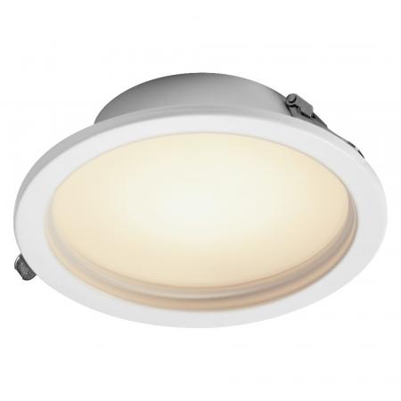 3er Set OSRAM LED Downlight Set IP44 Dim Slim 18W 3000K 120° Weiß Einbauspot - Einbaudurchmesser 135mm, Einbautiefe 35mm