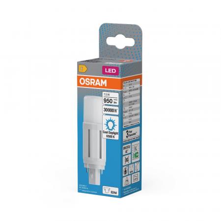 OSRAM DULUX G24D D18 VT EM LED Lampe 2Pin 7,5W wie 18W 6500K kaltweißes Licht KVG