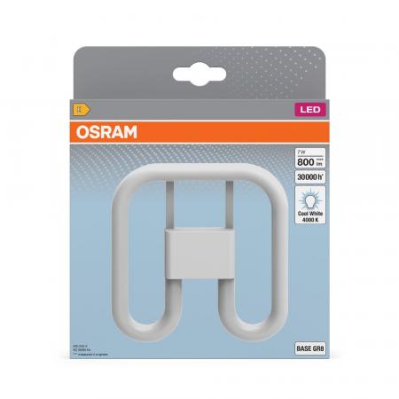 Osram DULUX GR8 SQ16 EM & AC LED Kompaktlampe 2Pin 7W wie 16W 4000K neutralweiß