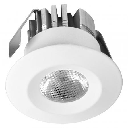 Osram 5er Set LED Mini Spot 6W 3000K Weiß Einbaulampen IP44 - Einbaudurchmesser 30mm, Einbautiefe 35mm