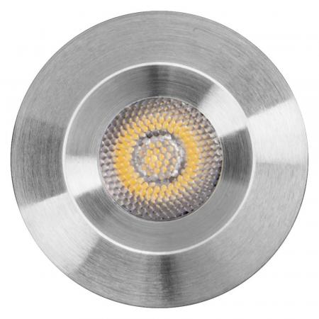 Osram 5er Set LED Mini Spot 6W 3000K Satin Nickel Einbaulampen IP44 - Einbaudurchmesser 30mm, Einbautiefe 35mm