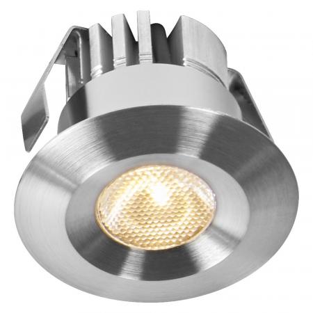 Osram 5er Set LED Mini Spot 6W 3000K Satin Nickel Einbaulampen IP44 - Einbaudurchmesser 30mm, Einbautiefe 35mm