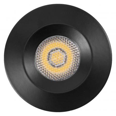 Osram 5er Set LED Mini Spot 6W 3000K Schwarz Einbaulampen IP44 - Einbaudurchmesser 30mm, Einbautiefe 35mm