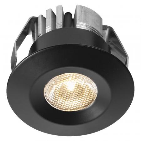 Osram 5er Set LED Mini Spot 6W 3000K Schwarz Einbaulampen IP44 - Einbaudurchmesser 30mm, Einbautiefe 35mm
