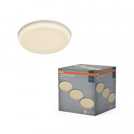 3er Set OSRAM LED Downlight Adjustable Cut Out Slim 18W 3000K 120° Weiß Einbauspot - Einbaudurchmesser 55…145 mm, Einbautiefe 25mm