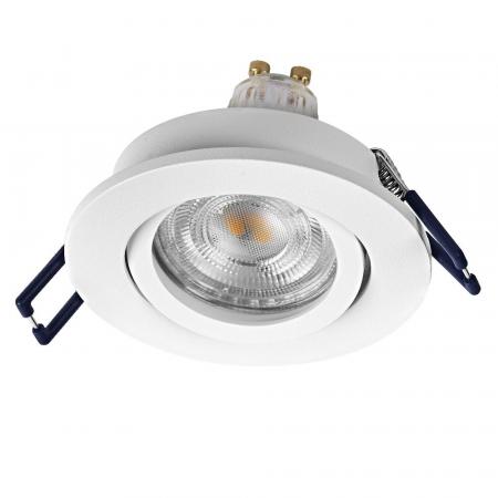 3er Set OSRAM GU10 3,7W LED Spot Set Recess Click Dim Weiß 2700K IP20 Einbaustrahler -  Einbaudurchmesser 68mm, Einbautiefe 100mm