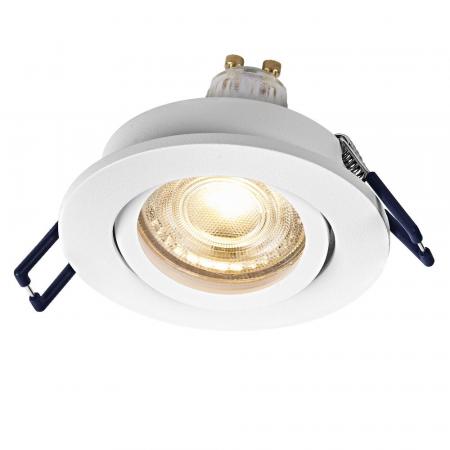 3er Set OSRAM GU10 4,5W LED Spot Set Recess Click Weiß 2700K IP20 Einbaustrahler -  Einbaudurchmesser 68mm, Einbautiefe 100mm