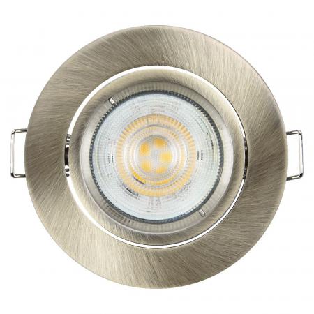 3er Set OSRAM GU10 LED Spot Set Recess Twistlock 2,6W 3er Set Grünes Messing 2700K IP20 Einbaustrahler - Einbaudurchmesser 75mm, Einbautiefe 100mm