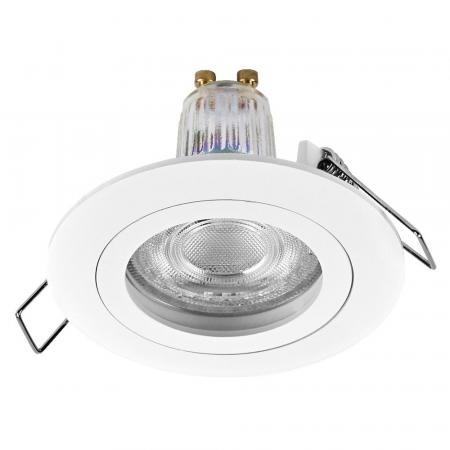 3er Set OSRAM GU10 4,5W LED Spot Set Recess Click Einbaustrahler Weiß 2700K IP20  -  Einbaudurchmesser 60mm, Einbautiefe 100mm