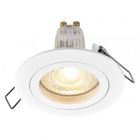 3er Set OSRAM GU10 4,5W LED Spot Set Recess Click Einbaustrahler Weiß 2700K IP20  -  Einbaudurchmesser 60mm, Einbautiefe 100mm