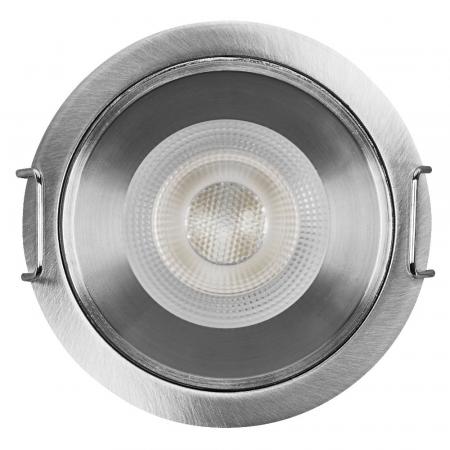 3er Set OSRAM LED Spot PAR11 Recess GU10 Dim 3W 827 Satin Nickel Einbaustrahler IP20 - Einbaudurchmesser 52mm, Einbautiefe 115mm