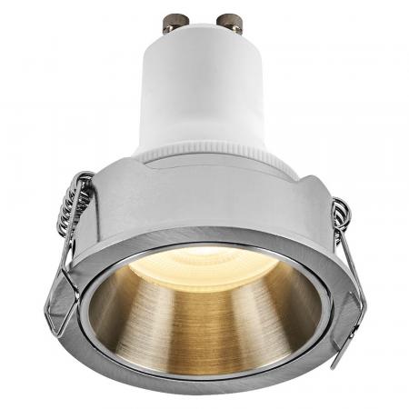 3er Set OSRAM LED Spot PAR11 Recess GU10 Dim 3W 827 Satin Nickel Einbaustrahler IP20 - Einbaudurchmesser 52mm, Einbautiefe 115mm