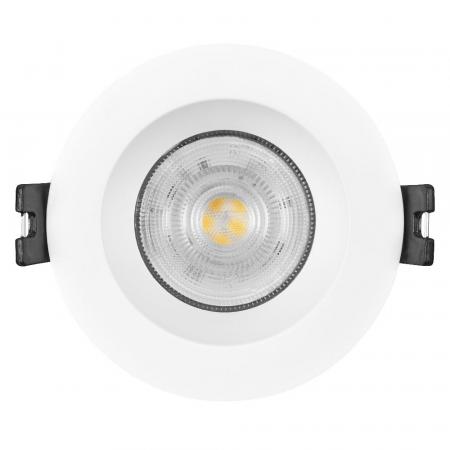 5er Set OSRAM GU10 2,6W LED Spot Set Recess Einbaustrahler Weiß 2700K IP20 -  Einbaudurchmesser 68mm, Einbautiefe 115mm