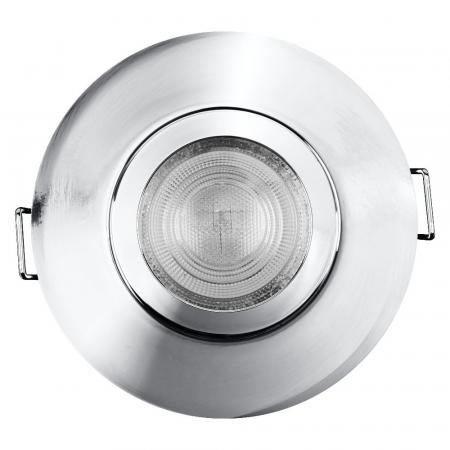3er Set OSRAM LED Spot Recess GU10 IP65 Press 4,5W 4000K Chrom Einbaustrahler IP65 - Einbaudurchmesser 68mm, Einbautiefe 115mm