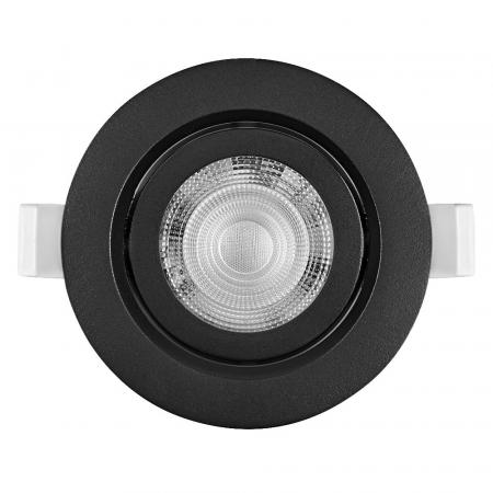 3er Set OSRAM LED Spot Set Recess Simple DIM 4,9W 827 40° Schwarz Einbaustrahler - Einbaudurchmesser 75mm, Einbautiefe 40mm