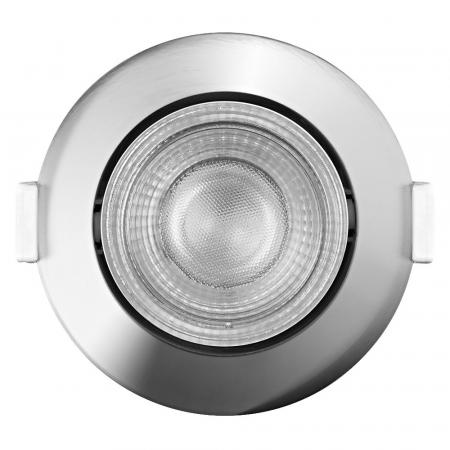 3er Set OSRAM LED Spot Recess DIM IP44 Adjustable 4,9W 2700K 36° Chrom Einbaustrahler dimmbar - Einbaudurchmesser 68mm, Einbautiefe 80mm