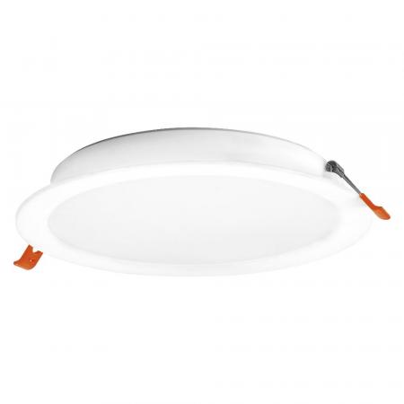 6er Set OSRAM Essential Downlight 220mm 18W 3000K Weiß Einbaulampen IP20 - Einbaudurchmesser 200 mm, Einbautiefe 30 mm