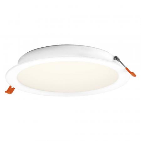 6er Set OSRAM Essential Downlight 220mm 18W 3000K Weiß Einbaulampen IP20 - Einbaudurchmesser 200 mm, Einbautiefe 30 mm