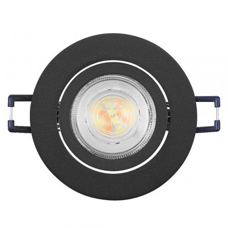 OSRAM SMART+ MATTER LED Spot Recess GU10 Adjustable 4,7W RGBW Sand Schwarz IP20 Einbaustrahler - Einbaudurchmesser 68mm, Einbautiefe 100mm