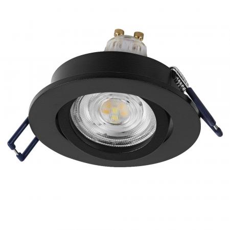 OSRAM SMART+ MATTER LED Spot Recess GU10 Adjustable 4,7W RGBW Sand Schwarz IP20 Einbaustrahler - Einbaudurchmesser 68mm, Einbautiefe 100mm
