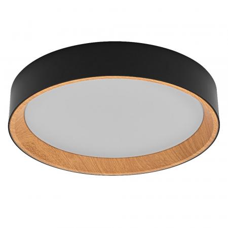 OSRAM ORBIS LARIOS 290mm 16W CLICK DIM 830 HOLZDEKOR SCHWARZ DECKENLAMPE