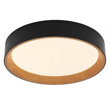 OSRAM ORBIS LARIOS 290mm 16W CLICK DIM 830 HOLZDEKOR SCHWARZ DECKENLAMPE