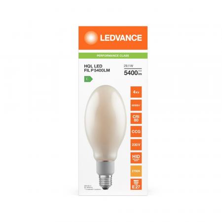 Ledvance E27 LED Straßenlampe HQL 5400LM 29.1 wie 125W 827 2700K IP65