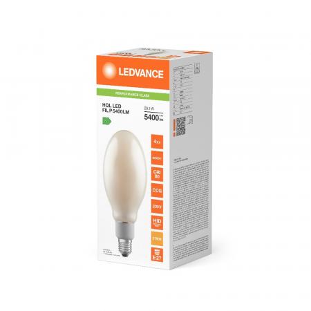 Ledvance E27 LED Straßenlampe HQL 5400LM 29.1 wie 125W 827 2700K IP65