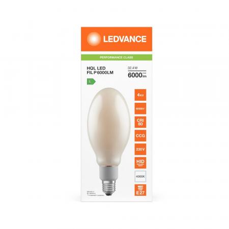 Ledvance E27 LED Straßenlampe HQL 6000LM 32.4W wie 125W 840 4000K IP65