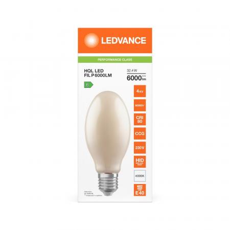 Ledvance E40 LED Straßenlampe HQL 6000LM 32.4W wie 125W 840 4000K IP65